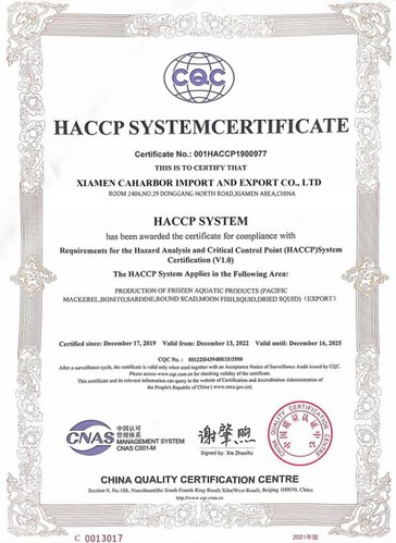 productcate-1-1 HACCP SYSTEMCERTIFICATE